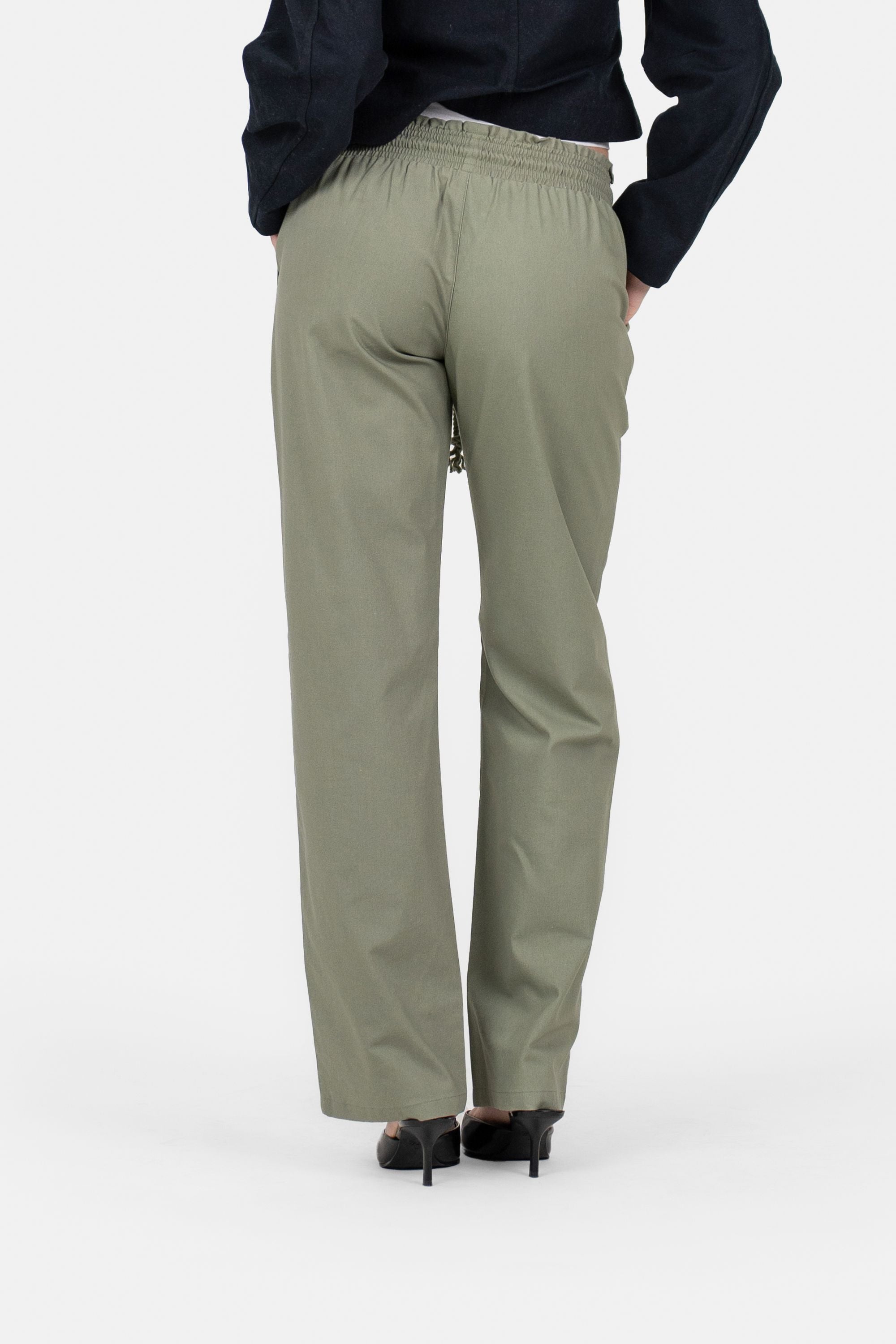 Linnen Broek Lage Taille Winter Edition Army