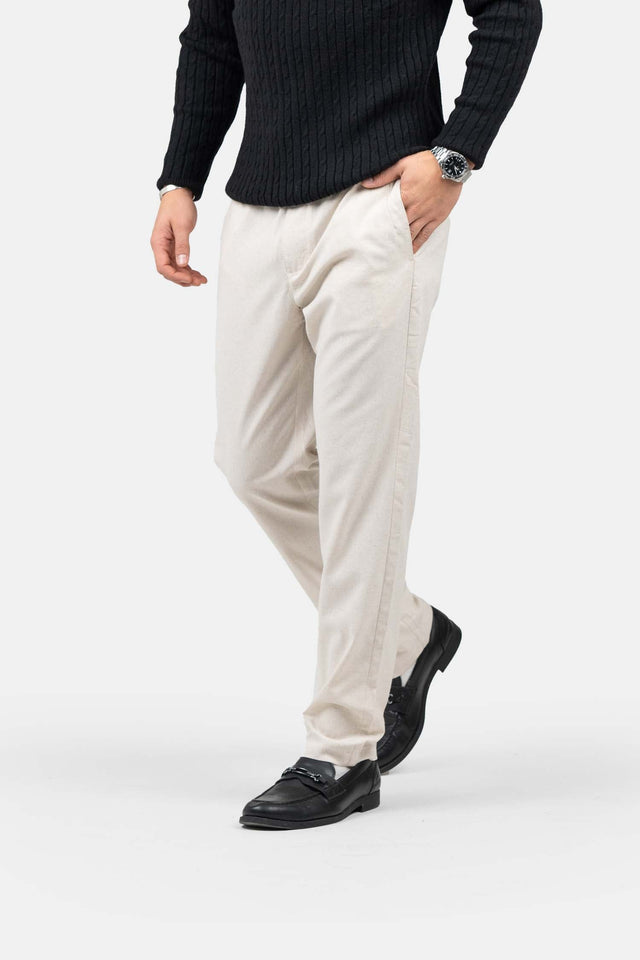 Linnen Broek Winter Edition Beige