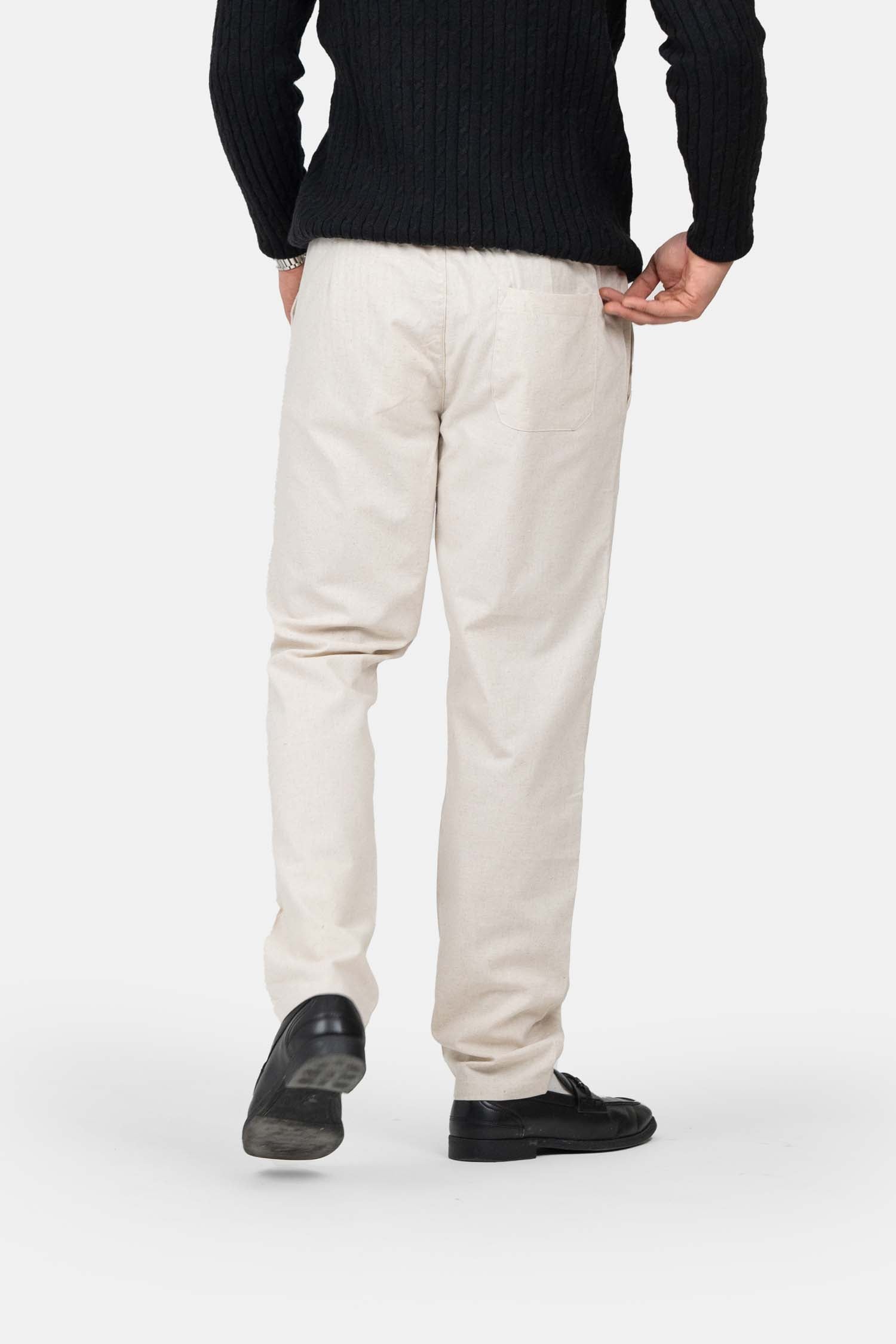 Linnen Broek Winter Edition Beige