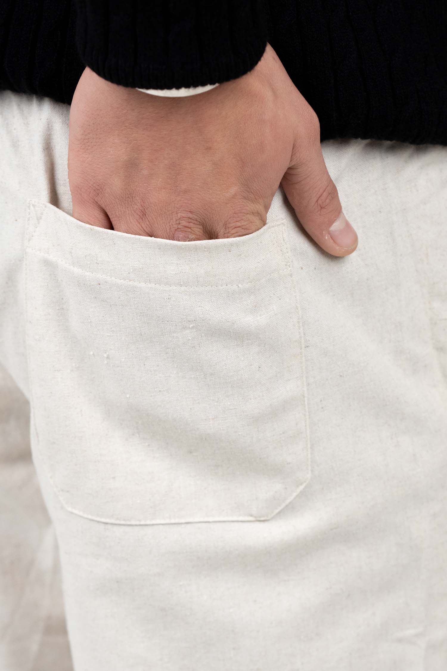 Linnen Broek Winter Edition Beige