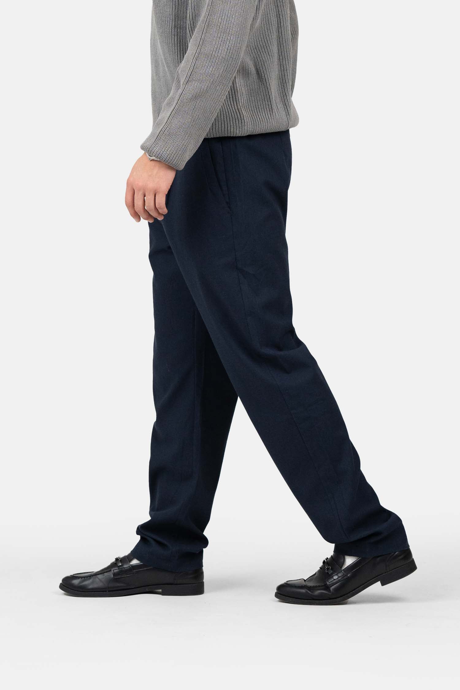 Linnen Broek Winter edition Navy