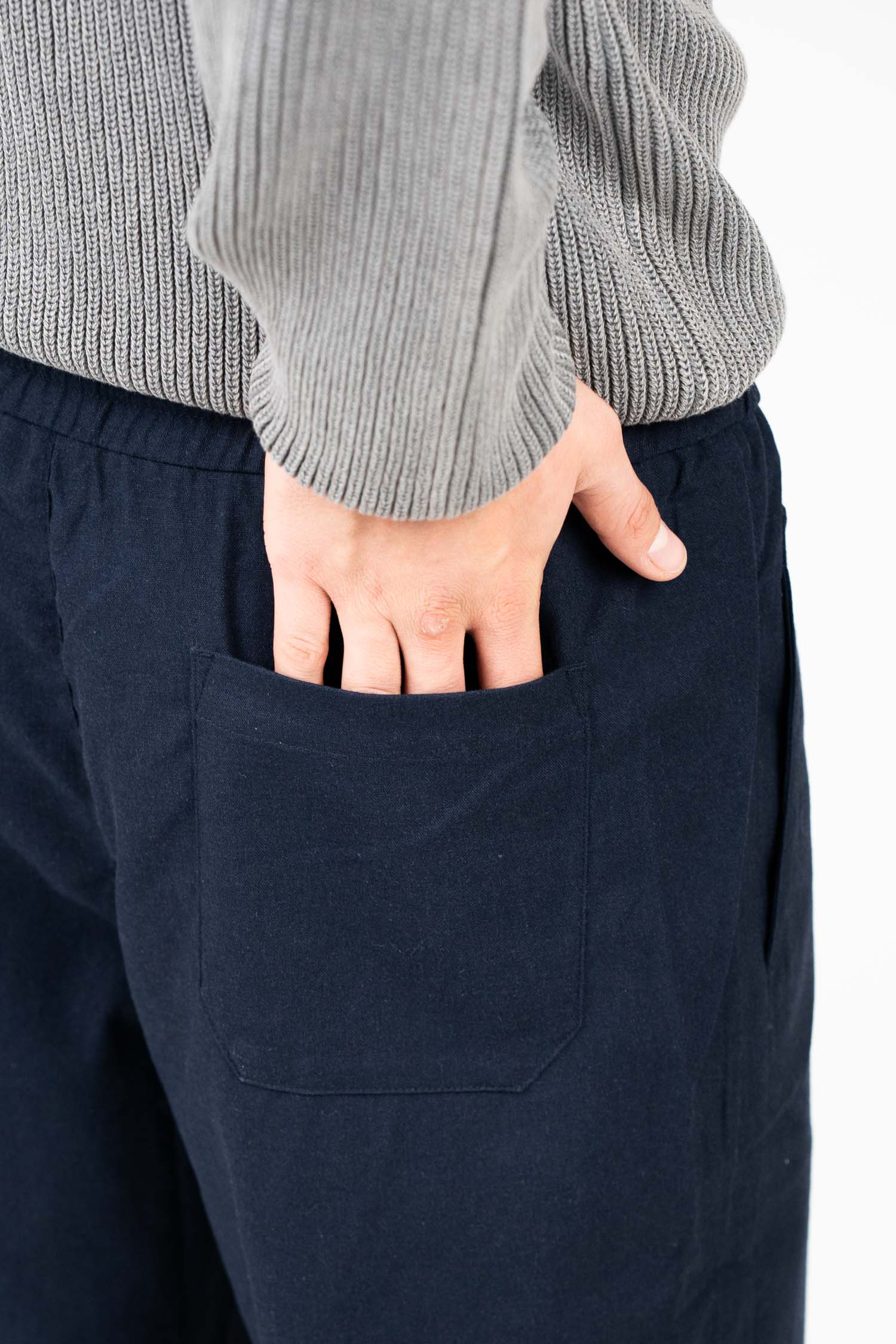 Linnen Broek Winter edition Navy