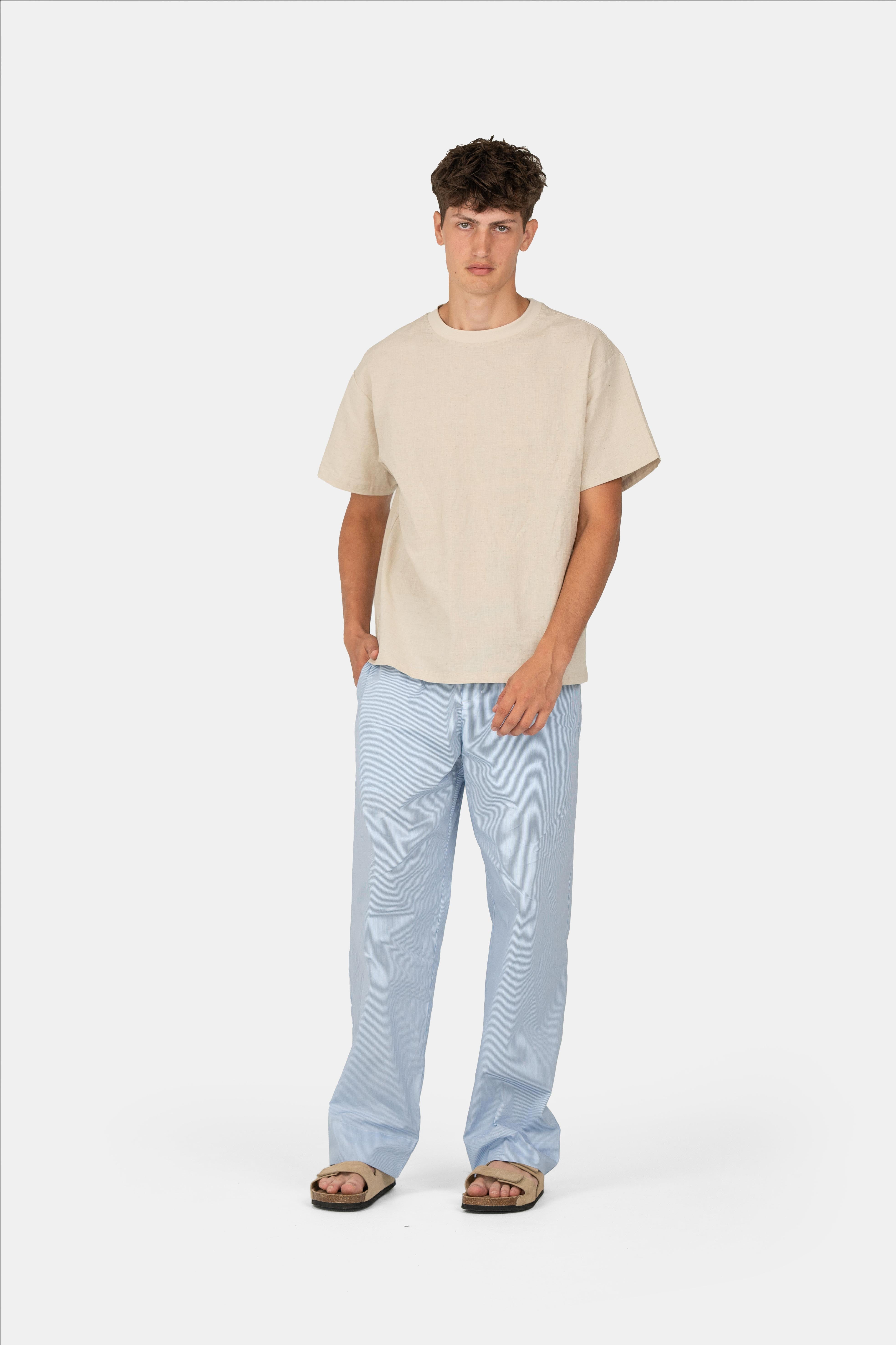 Pyjamabroek Blauw Gestreept
