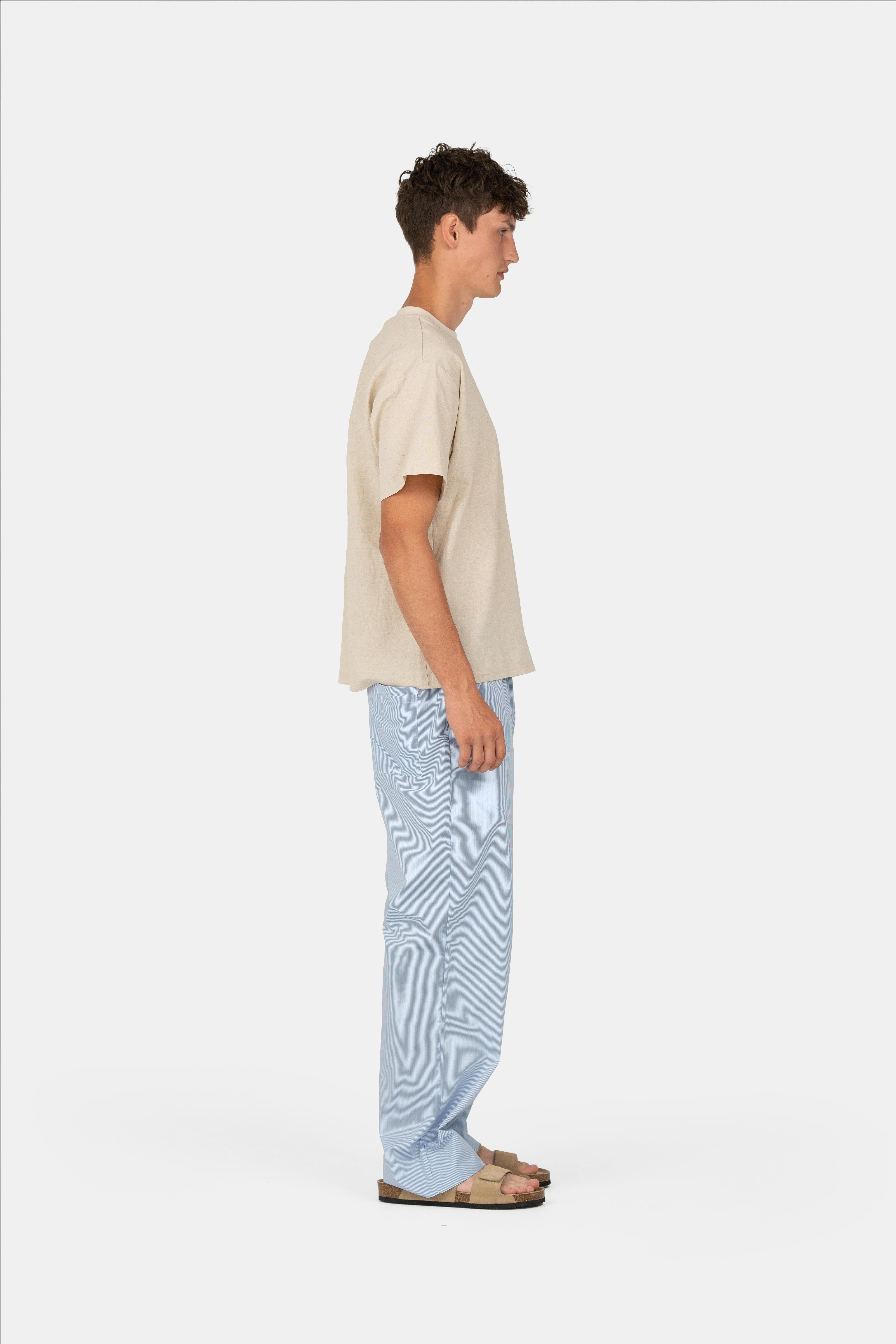 Pyjamabroek Blauw Gestreept