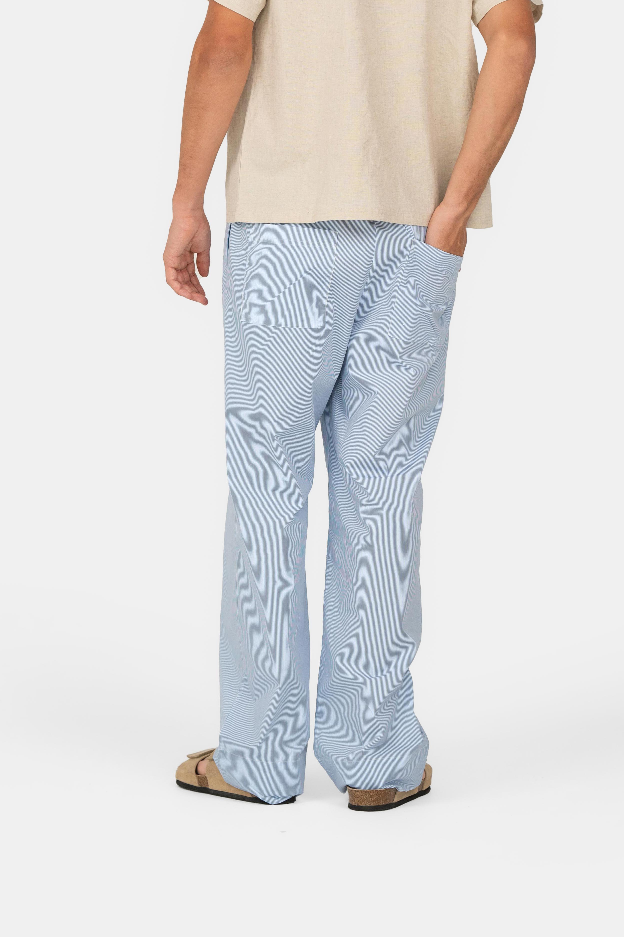 Pyjamabroek Blauw Gestreept