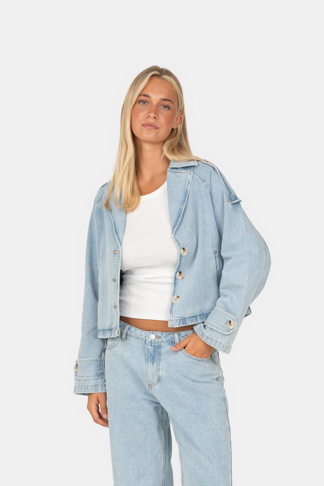Denim-Jacke Blauw Josefine x SC