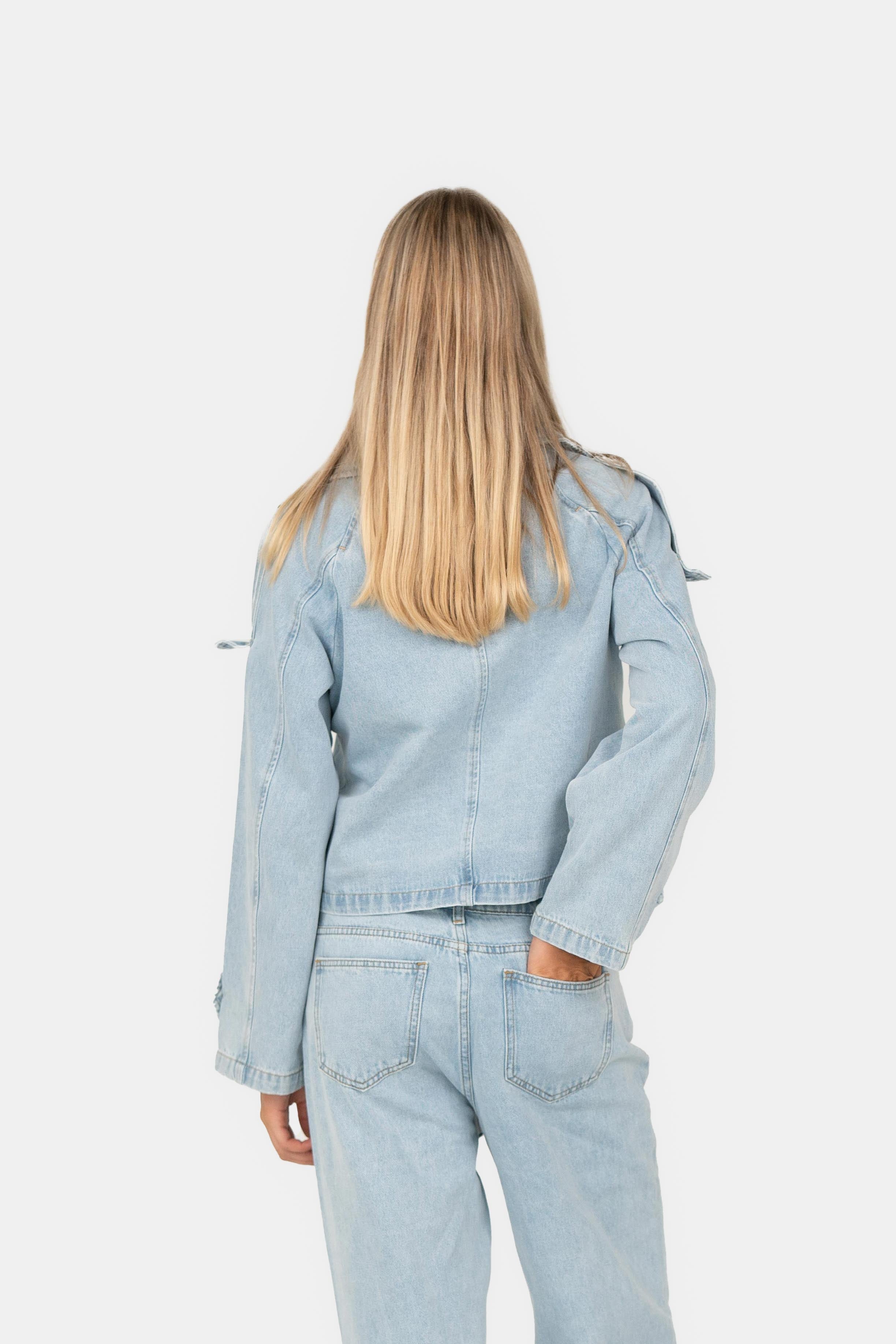 Denim-Jacke Blauw Josefine x SC
