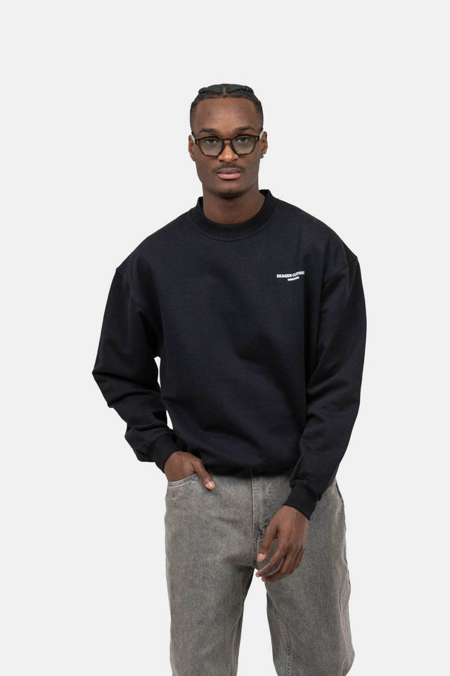 UNMARKED Sweatshirt Sort |  Skagen-clothing.dk
