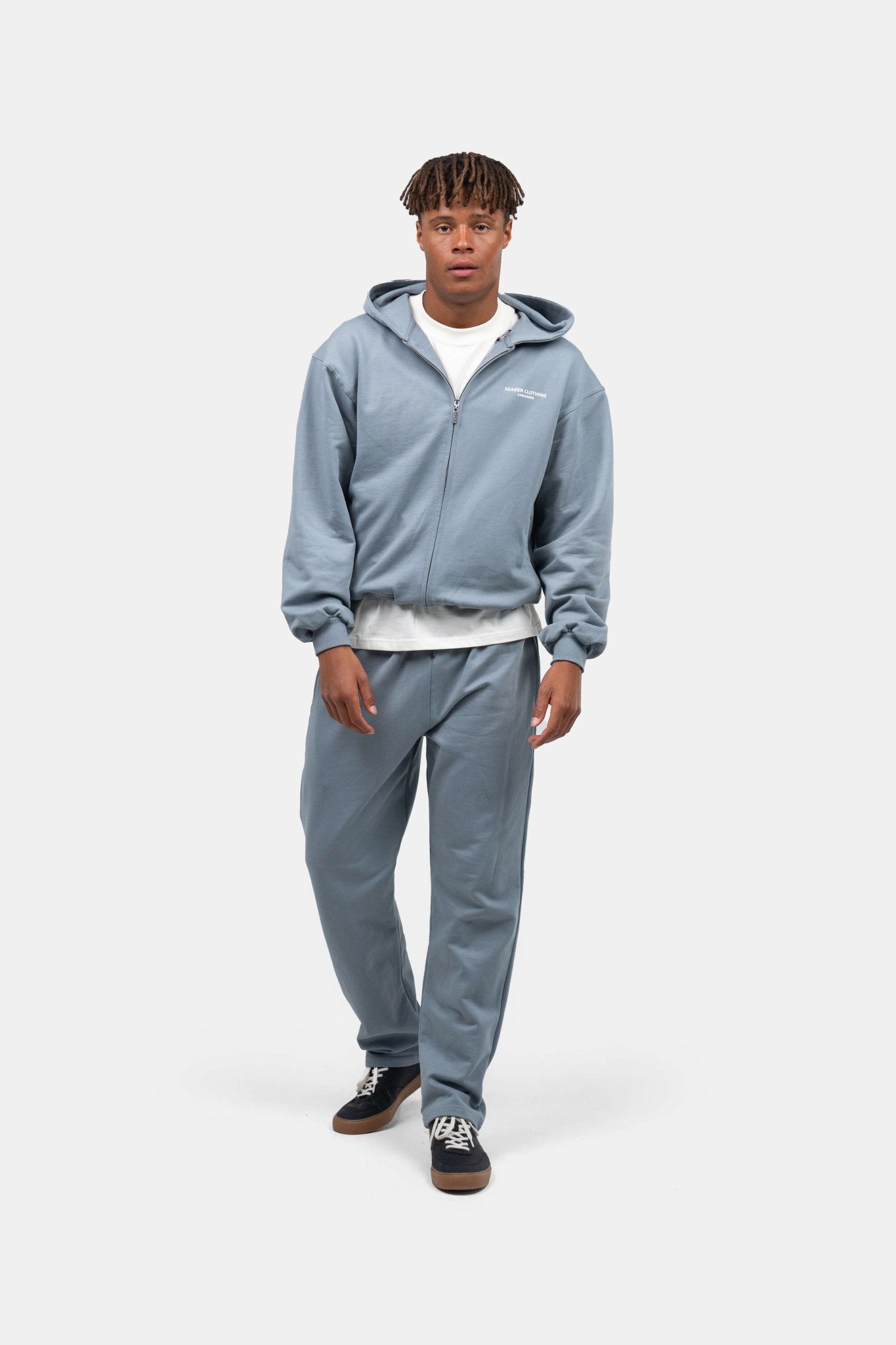 UNMARKED Zip-Hoodie Blå |  Skagen-clothing.dk