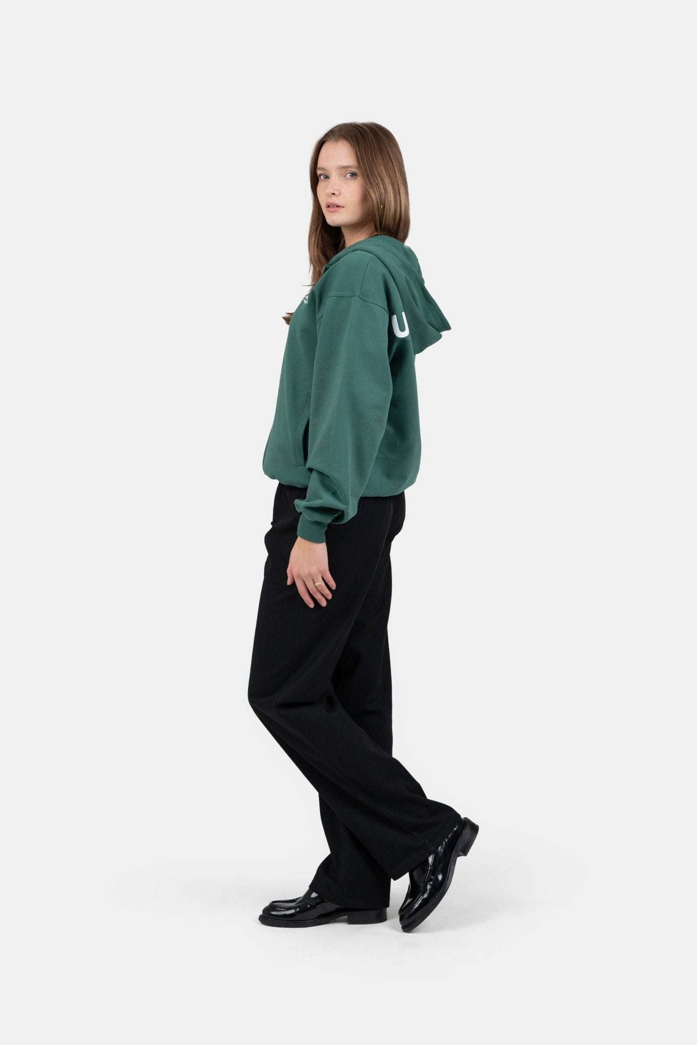 UNMARKED Zip-Hoodie Grøn |  Skagen-clothing.dk